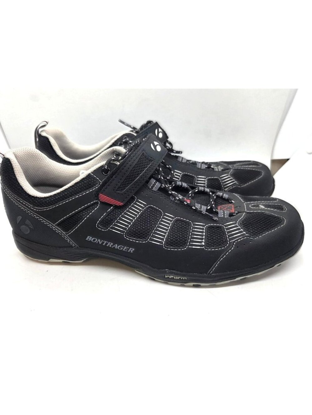 Bontrager SSR InForm Mens Cycling Shoes Black Gray Clipless US 12 Comfort